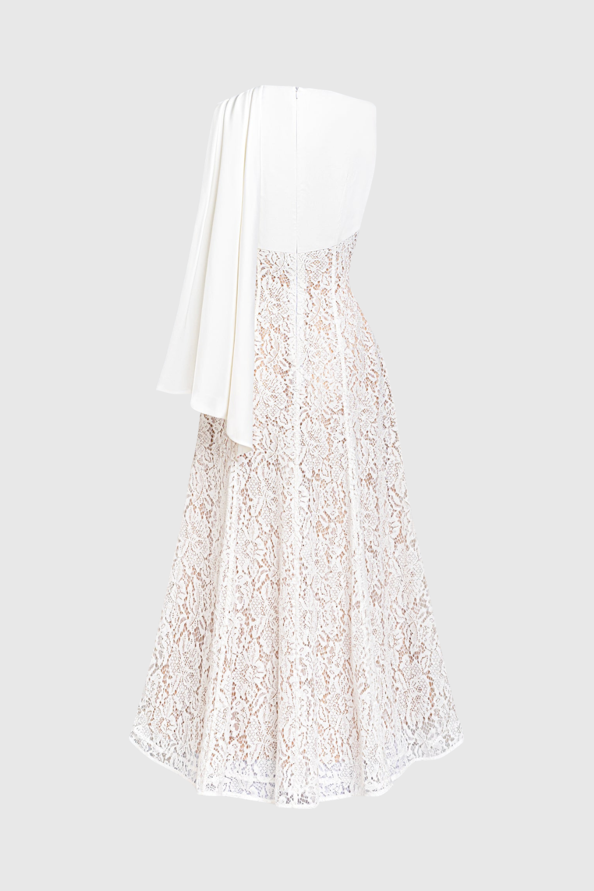 Litare Sleeveless Lace Scarf Maxi Dress