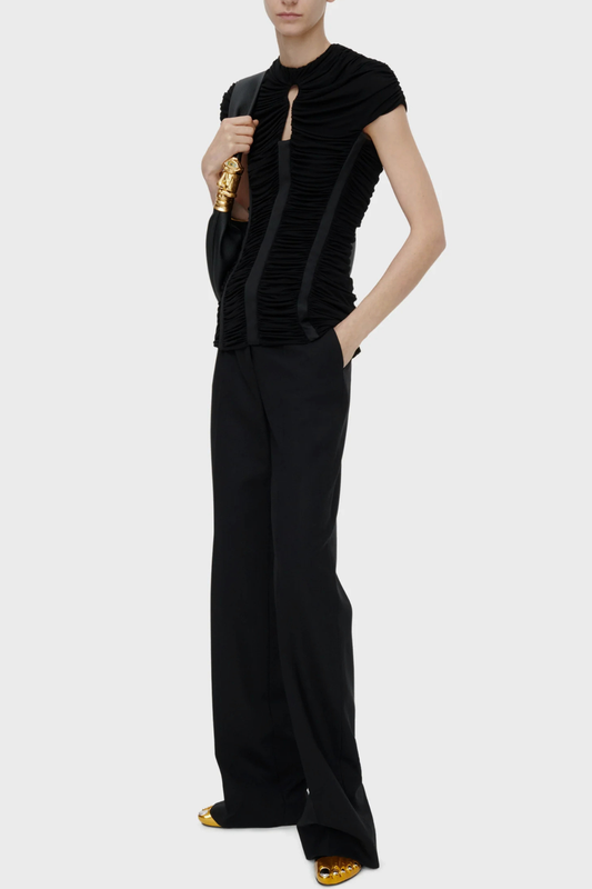 Livana Keyhole Ruched Top