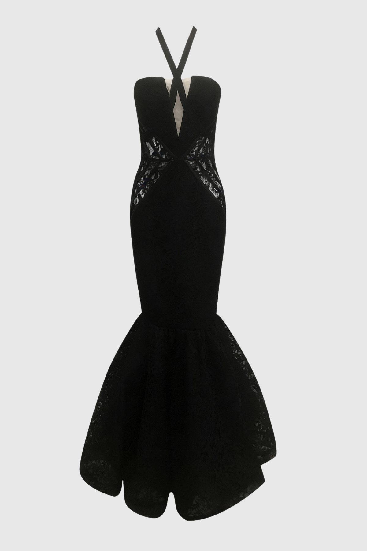 Lizaz Lace Corset Mermaid Maxi Dress