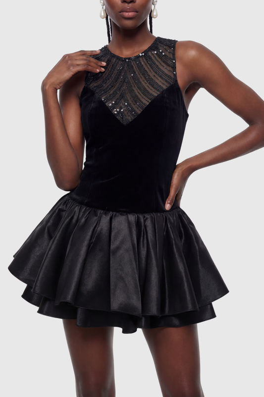 Maelys Sequin Sleeveless Mini Dress