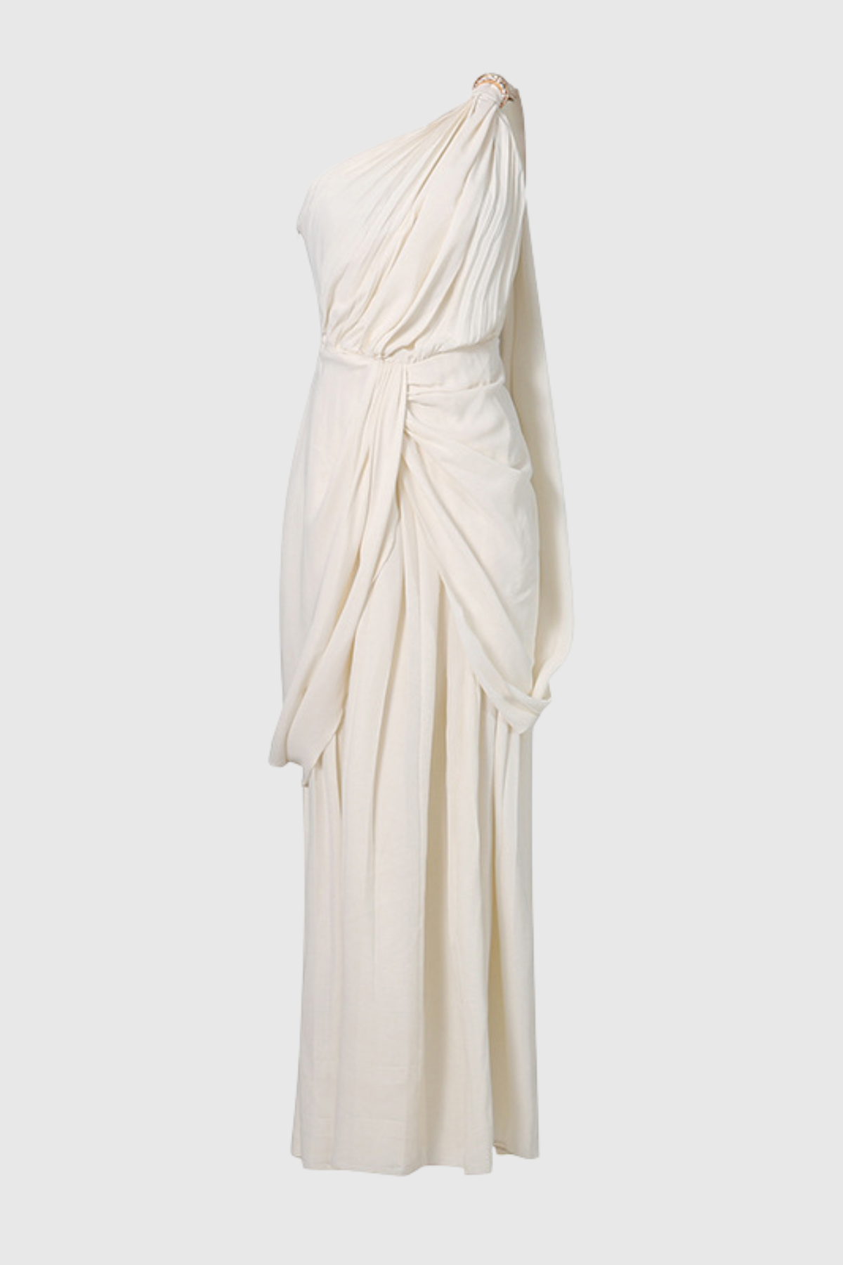 Maiteya One Shoulder Draped Maxi Dress