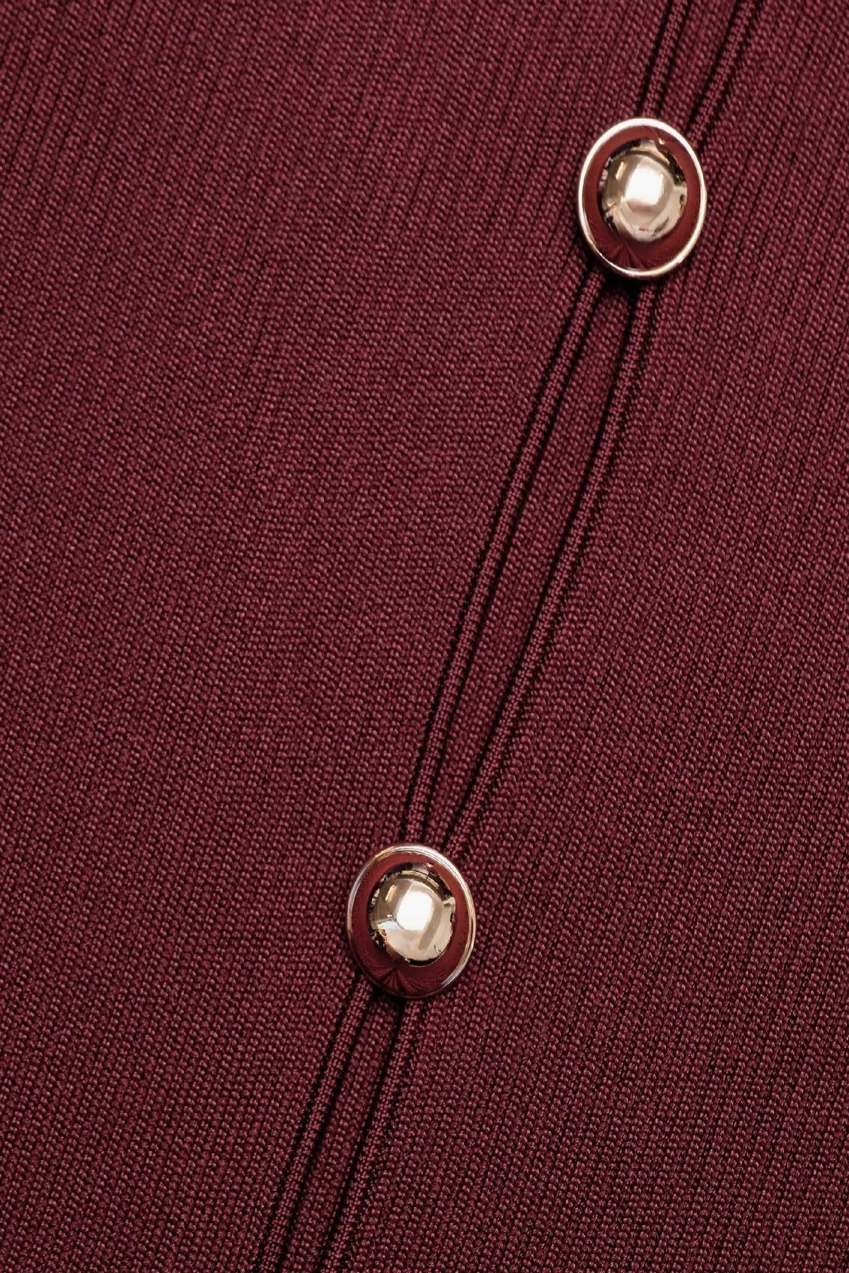 Malca Cutout Knit Top - Wine