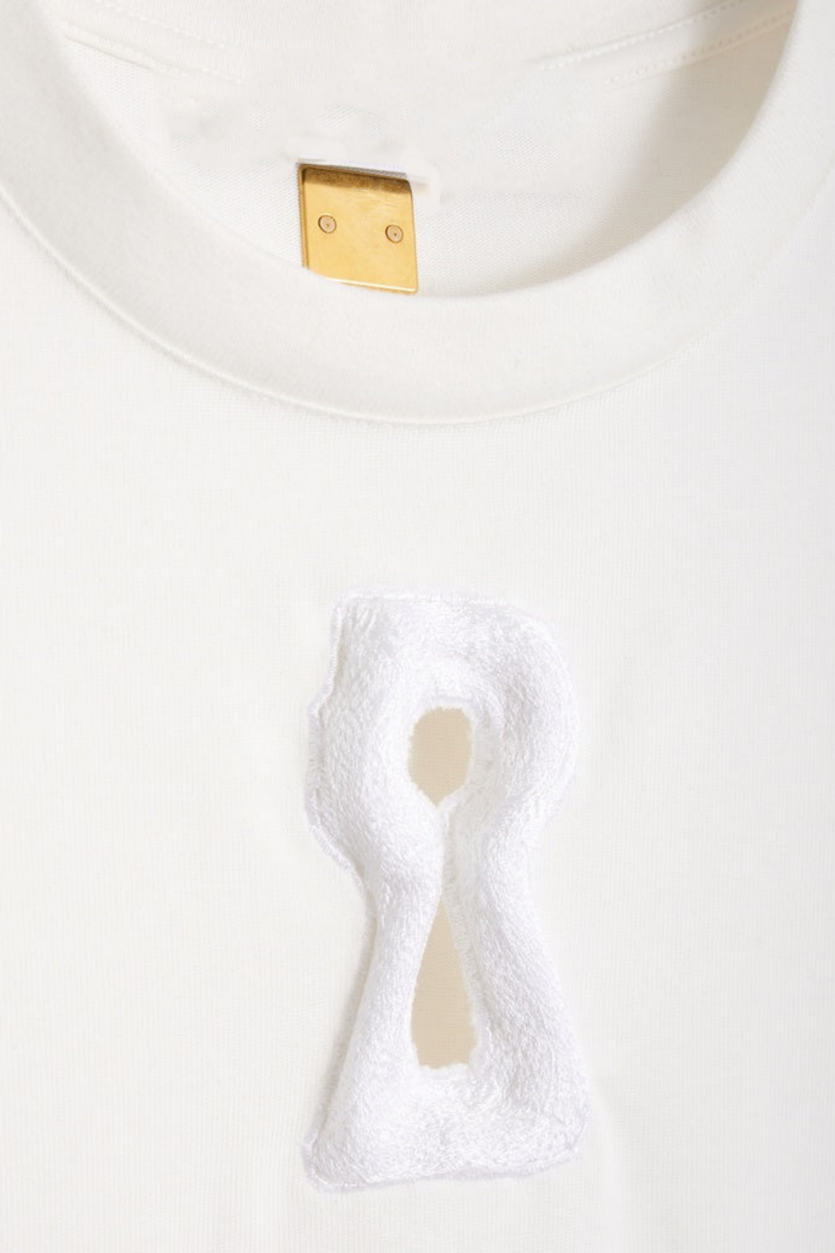 Marusa Keyhole Cutout T-shirt - White