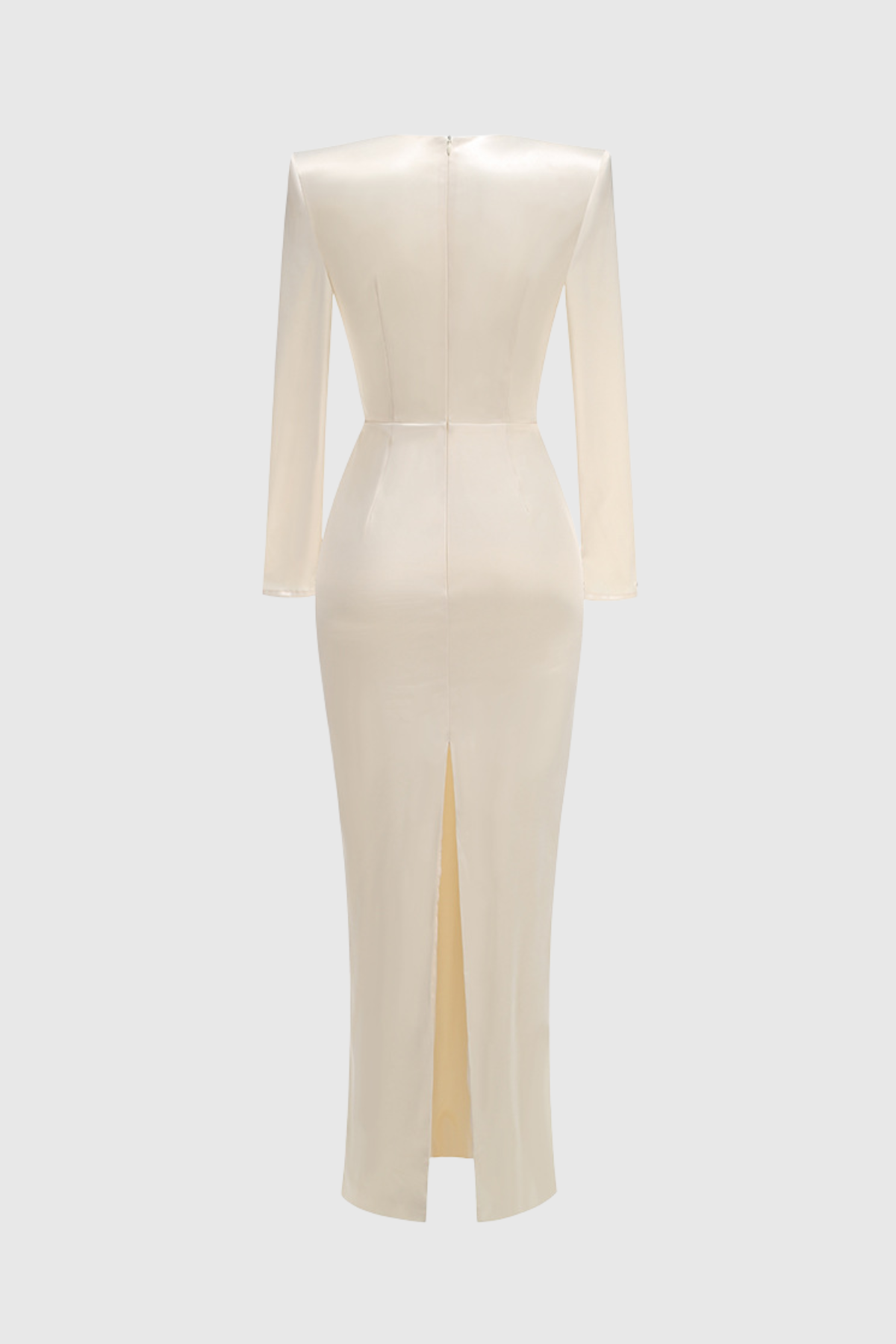 Matias Deep-V Satin Maxi Dress
