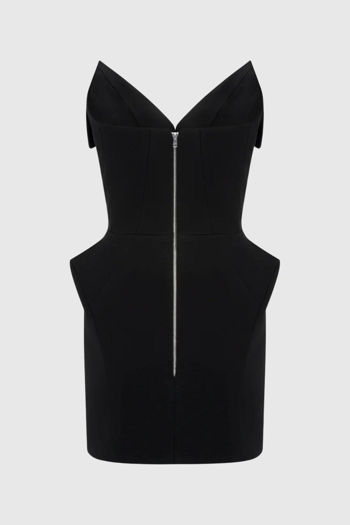 Mayar Strapless Corset Mini Dress - Black