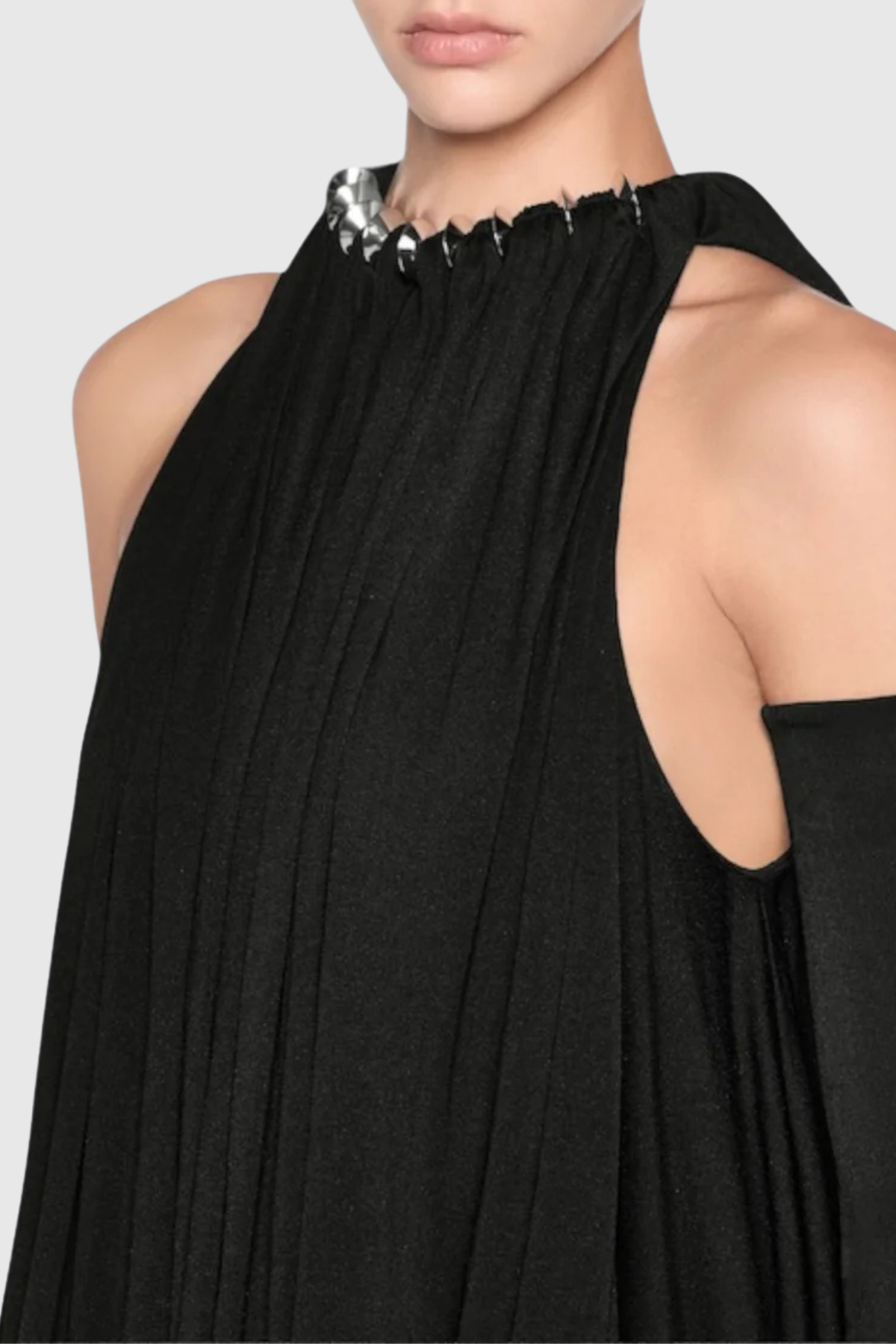 Mbba Sleeveless Ruched Mini Dress - Black