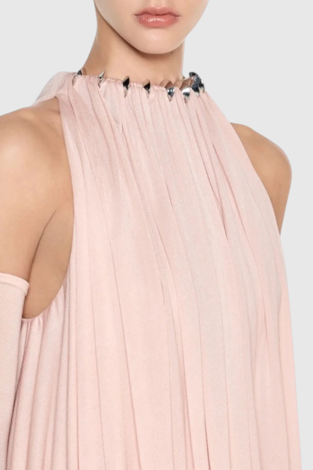 Mbba Sleeveless Ruched Mini Dress - Pink