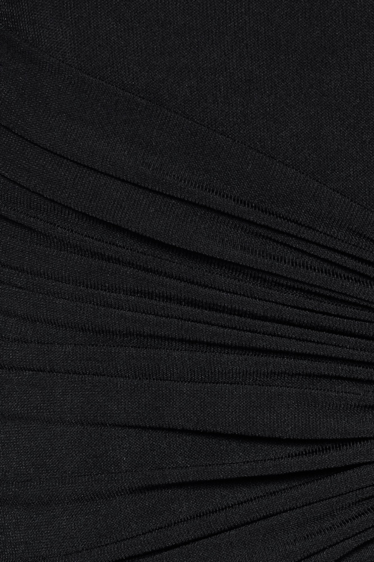 Mbban Off Shoulder Metal Ruched Maxi Dress - Black