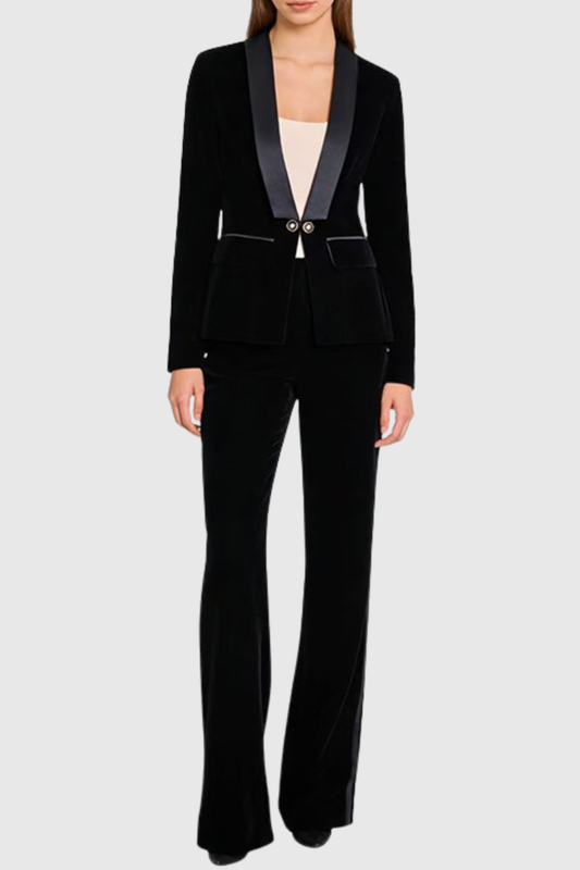 Mccoy Velvet Blazer - Black