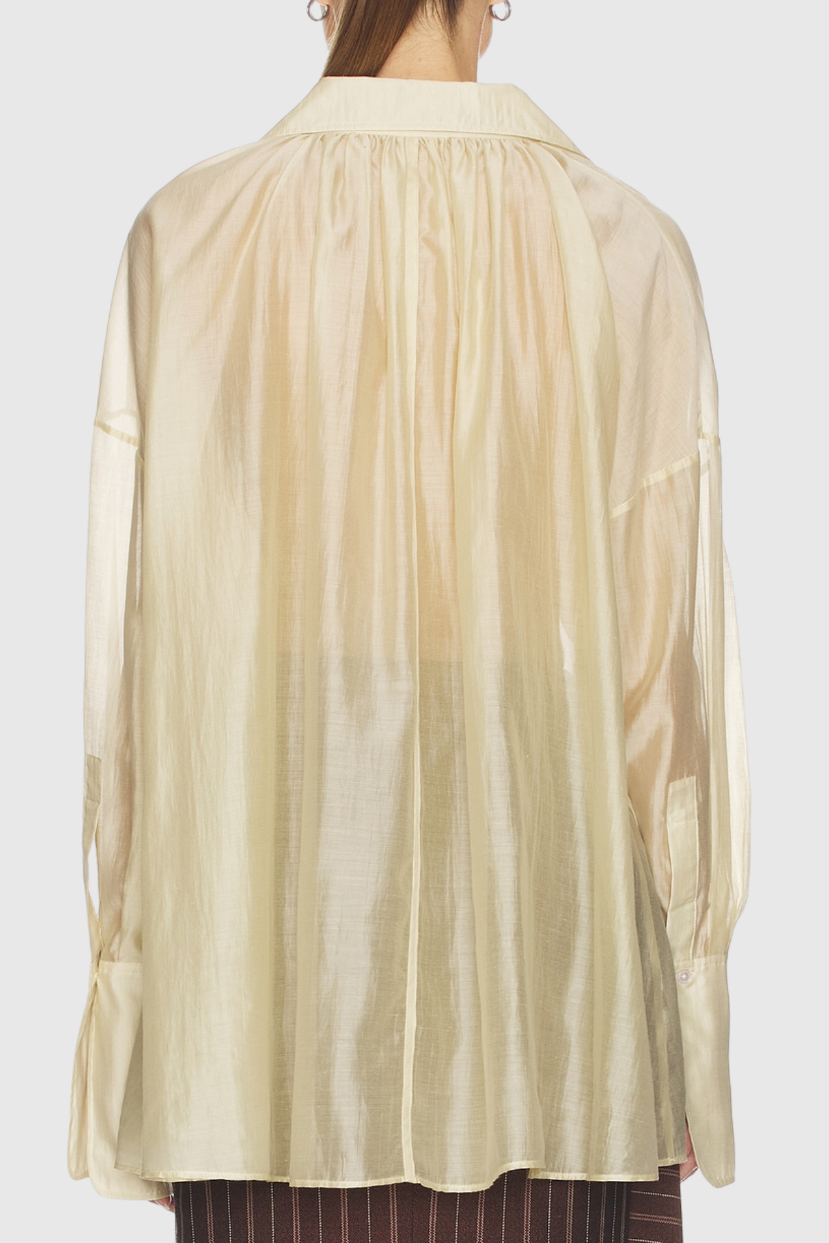 Monet Plunge Shirt - Yellow