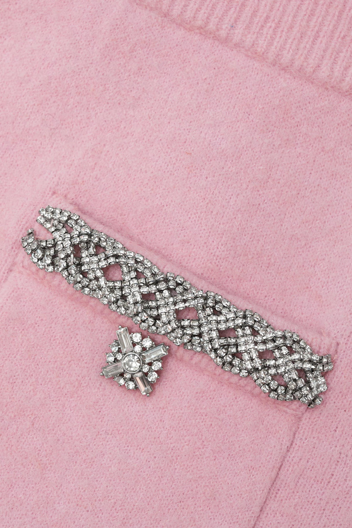 Myria Crystal Embellished Knit Top - Pink