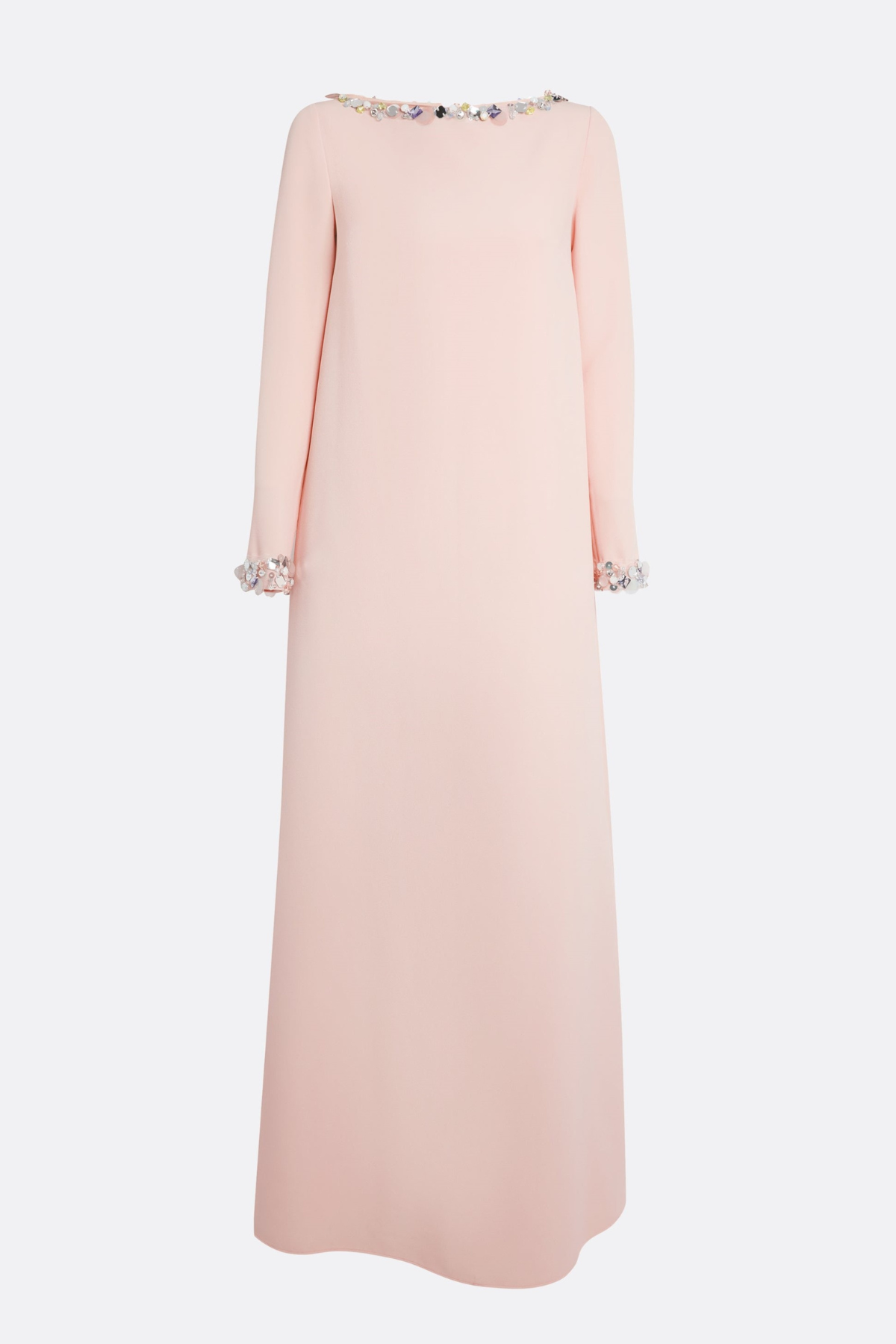 Nahma Rhinestone Embellished Maxi Dress - Pink