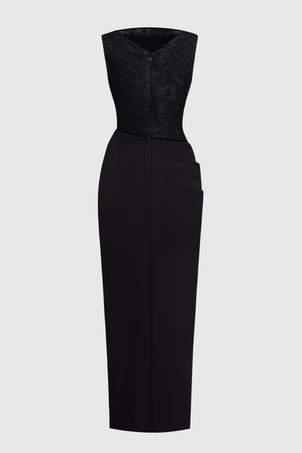 Obsidia Jacquard Sleeveless Midi Dress