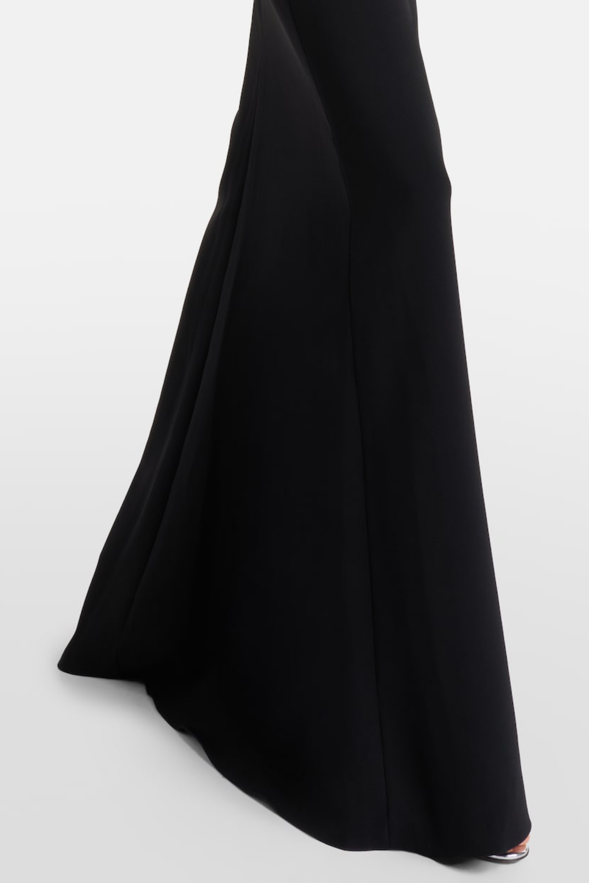 Orphra Floral Embellished Maxi Dress - Black