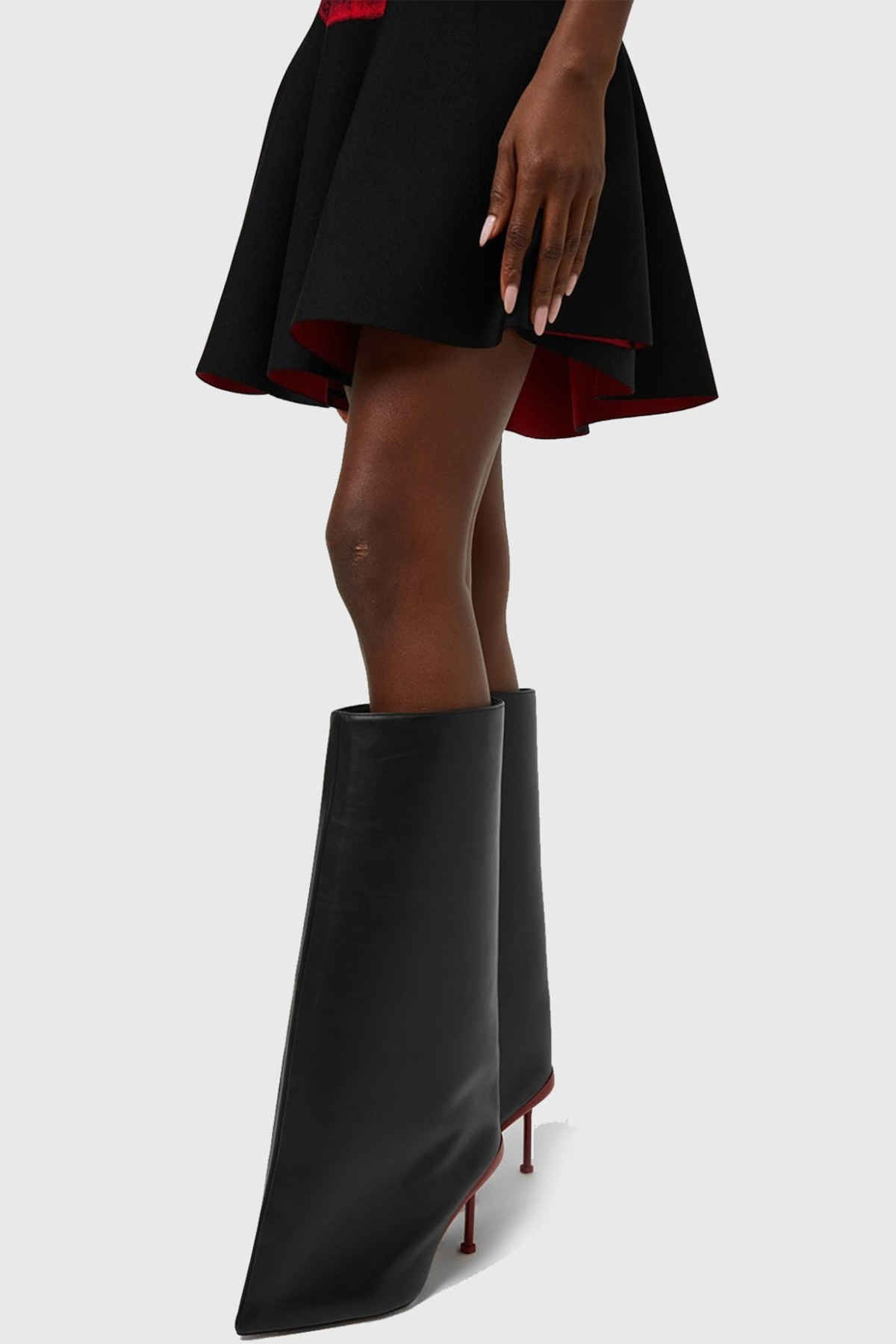 Pablo Slash Flare Knee High Boots
