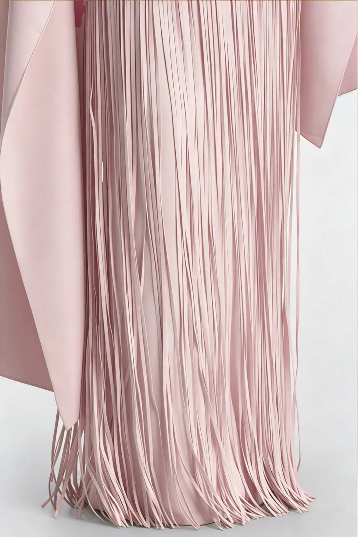 Pacifia Fringe Shawl Maxi Dress - Pink