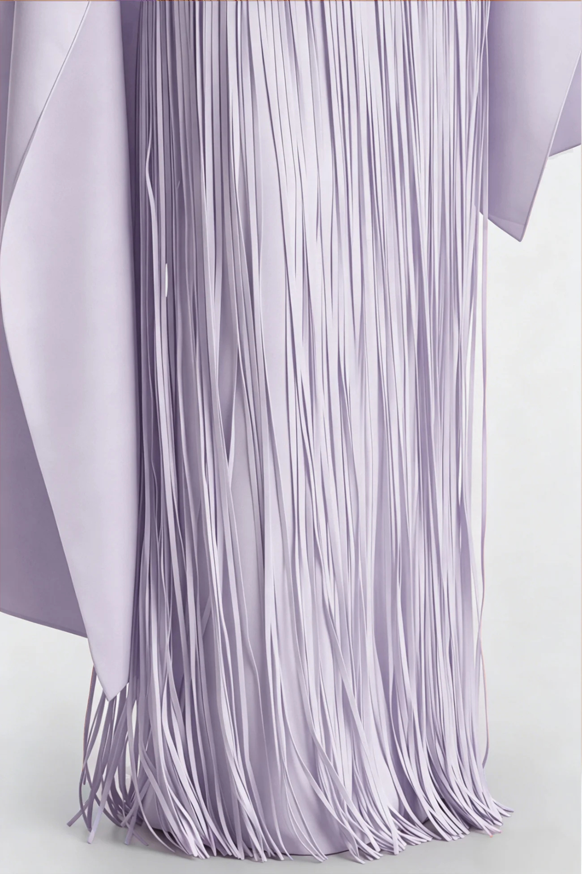 Pacifia Fringe Shawl Maxi Dress - Purple