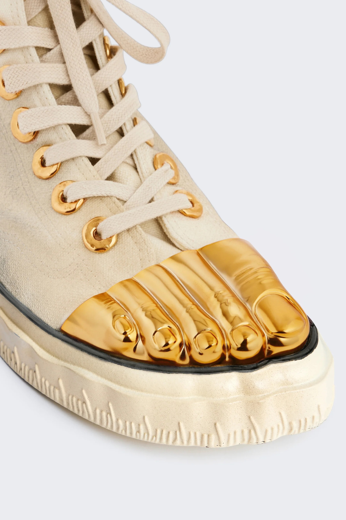 Peonza Gold Toes Canvas Sneakers - White