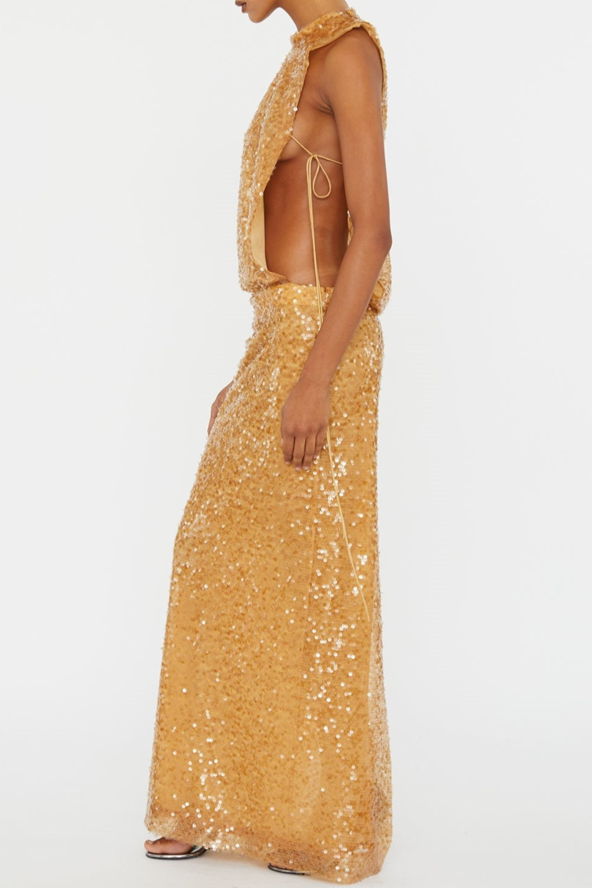 Pipita Sequin Sleeveless Maxi Dress
