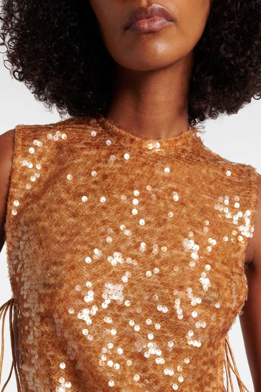 Pipita Sequin Sleeveless Maxi Dress