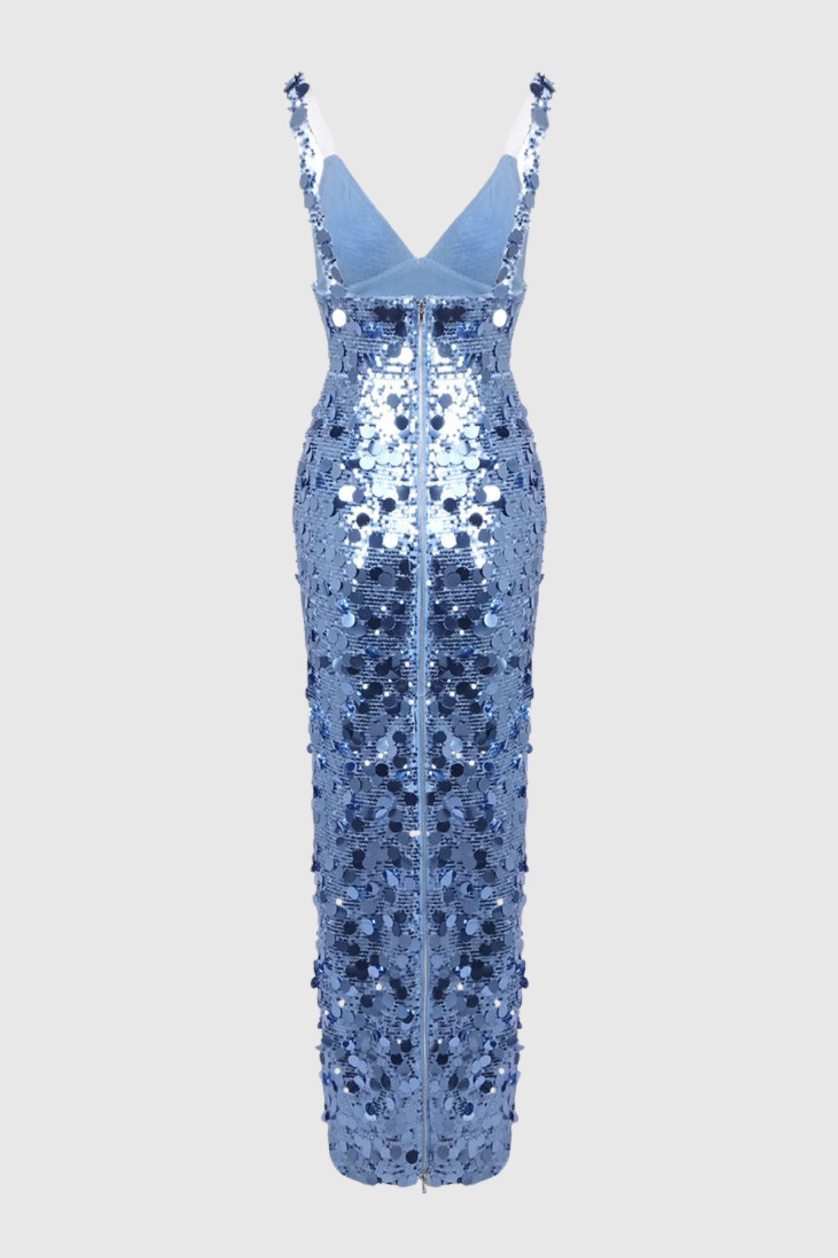 Raekwa Sequin Maxi Dress - Ocean Blue