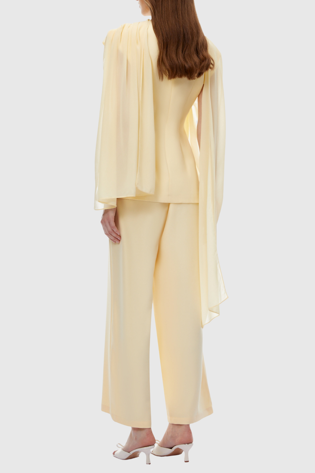 Rimone Asymmetric Draped Blazer & Pants Set