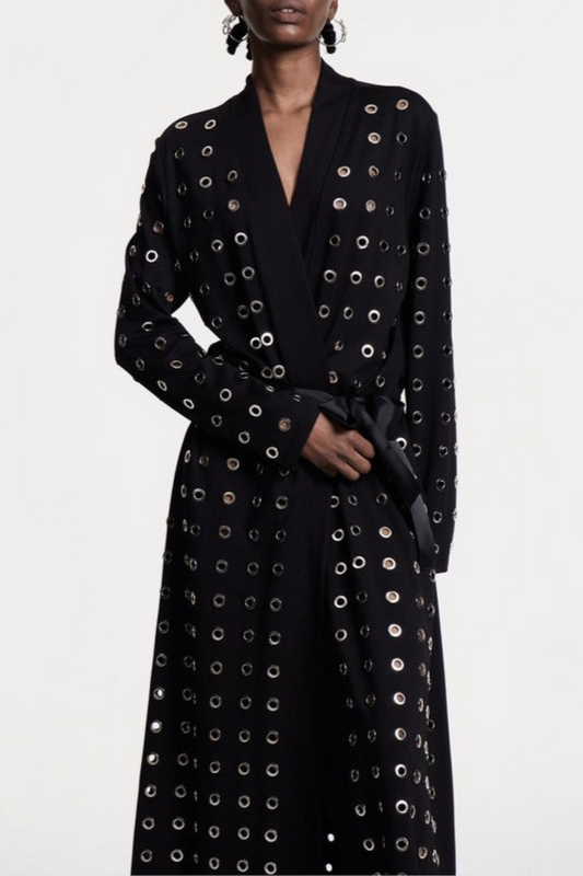 Ronja Eyelet Embellished Coat