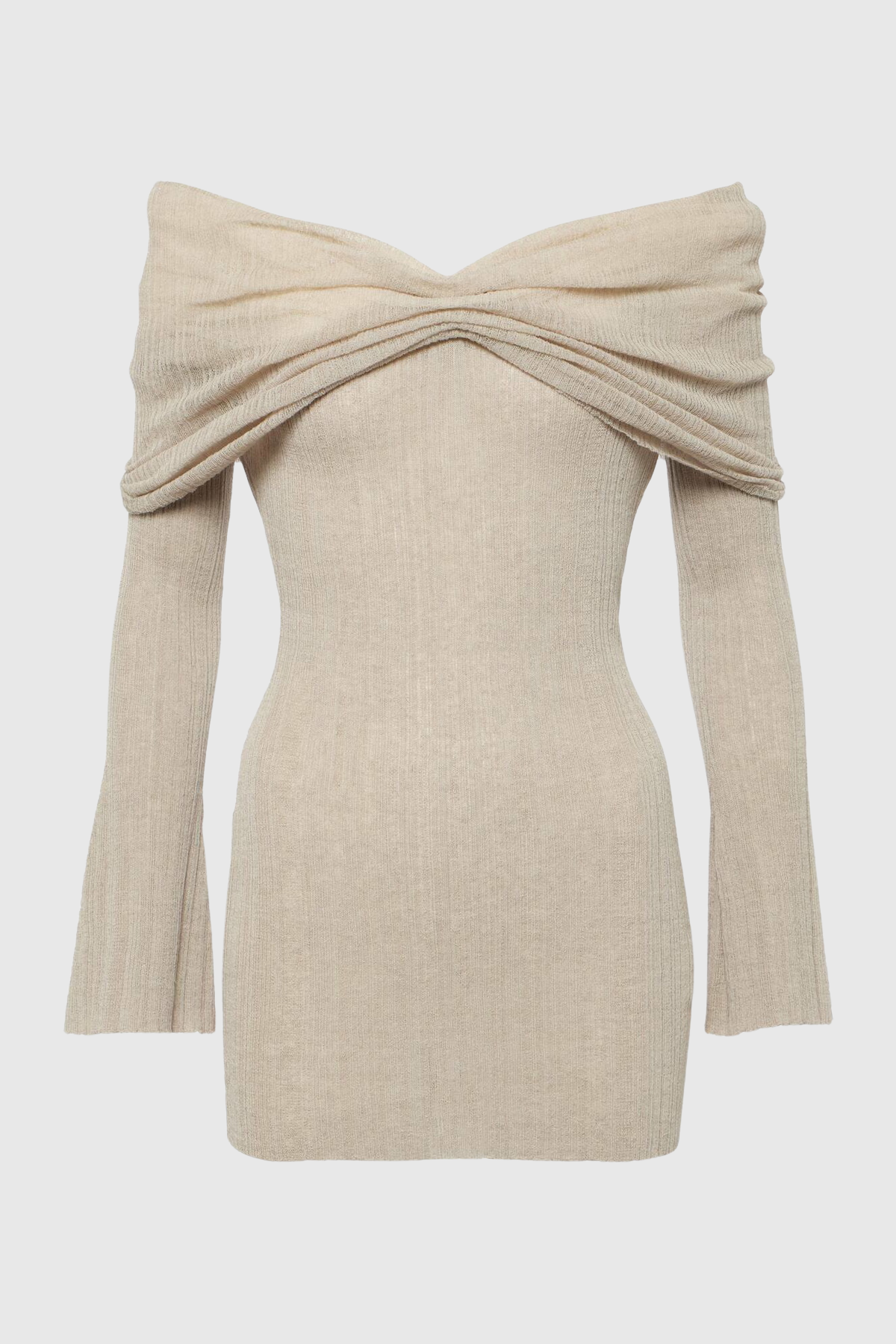 Rosara Off Shoulder Knit Mini Dress
