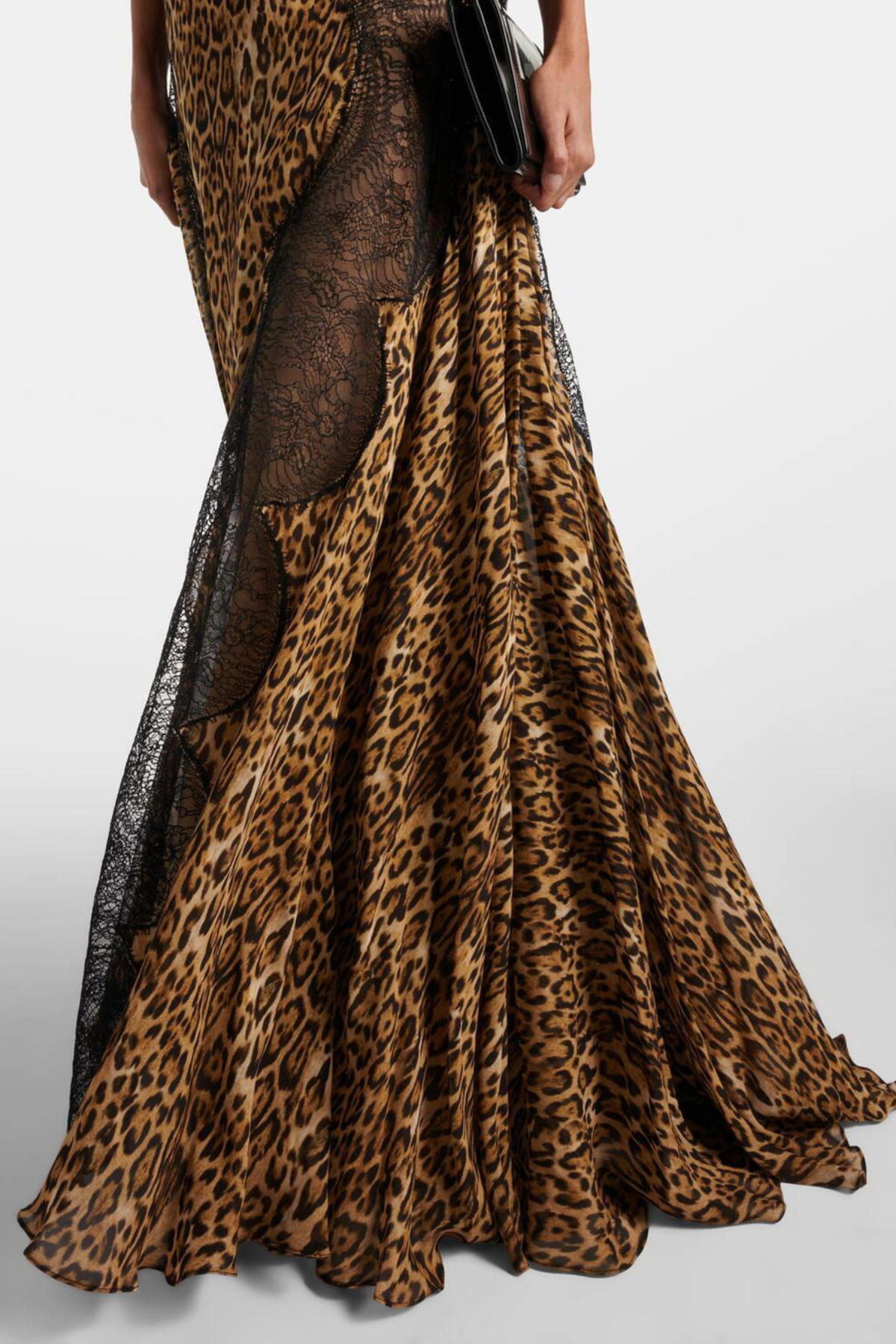 Severia Lace Leopard Maxi Dress
