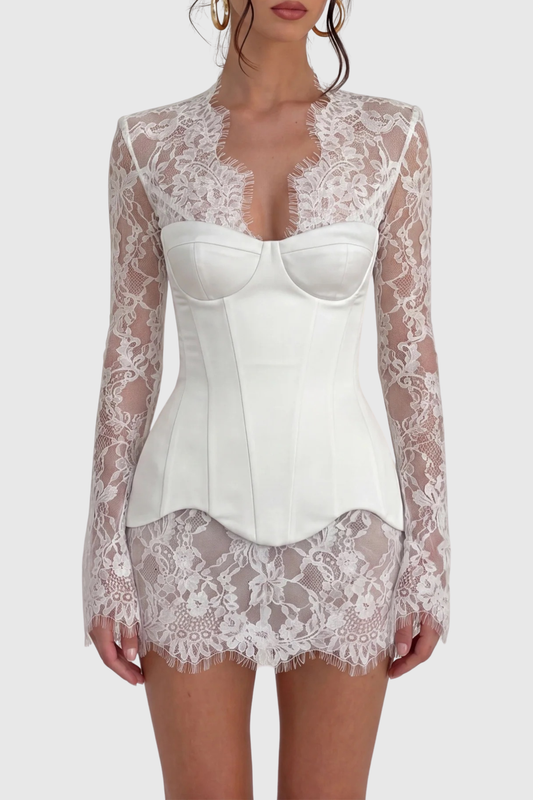 Sookie Lace Corset Mini Dress