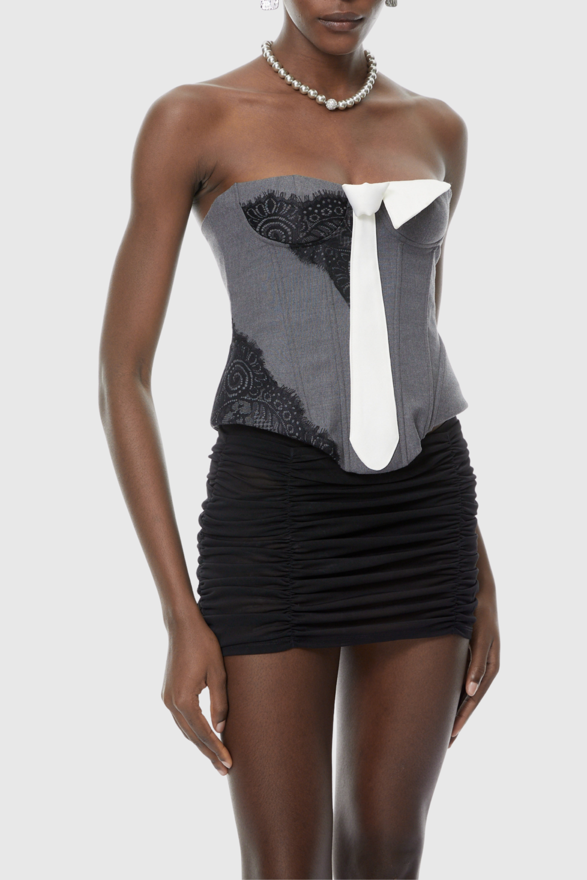 Thedara Lace Tie Corset