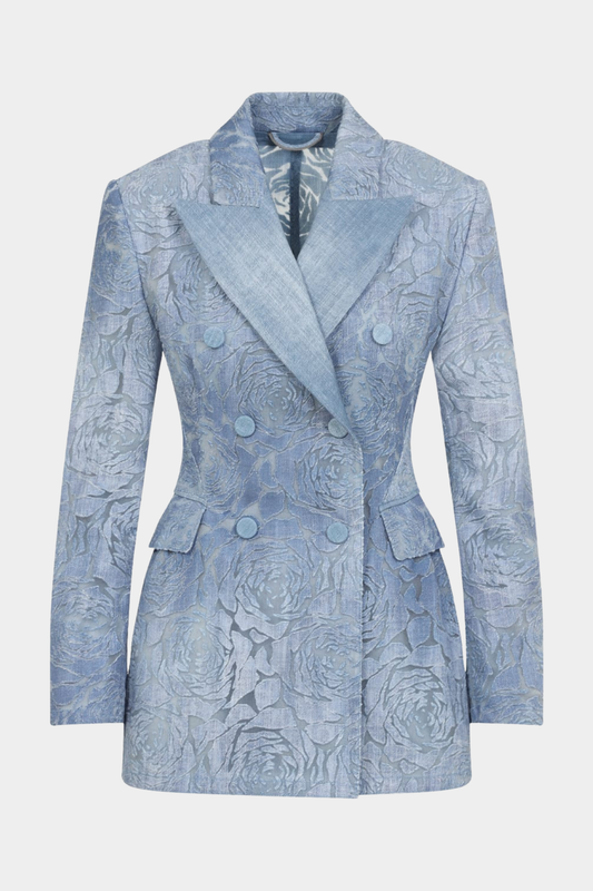 Truett Rose Jacquard Blazer & Pants Set