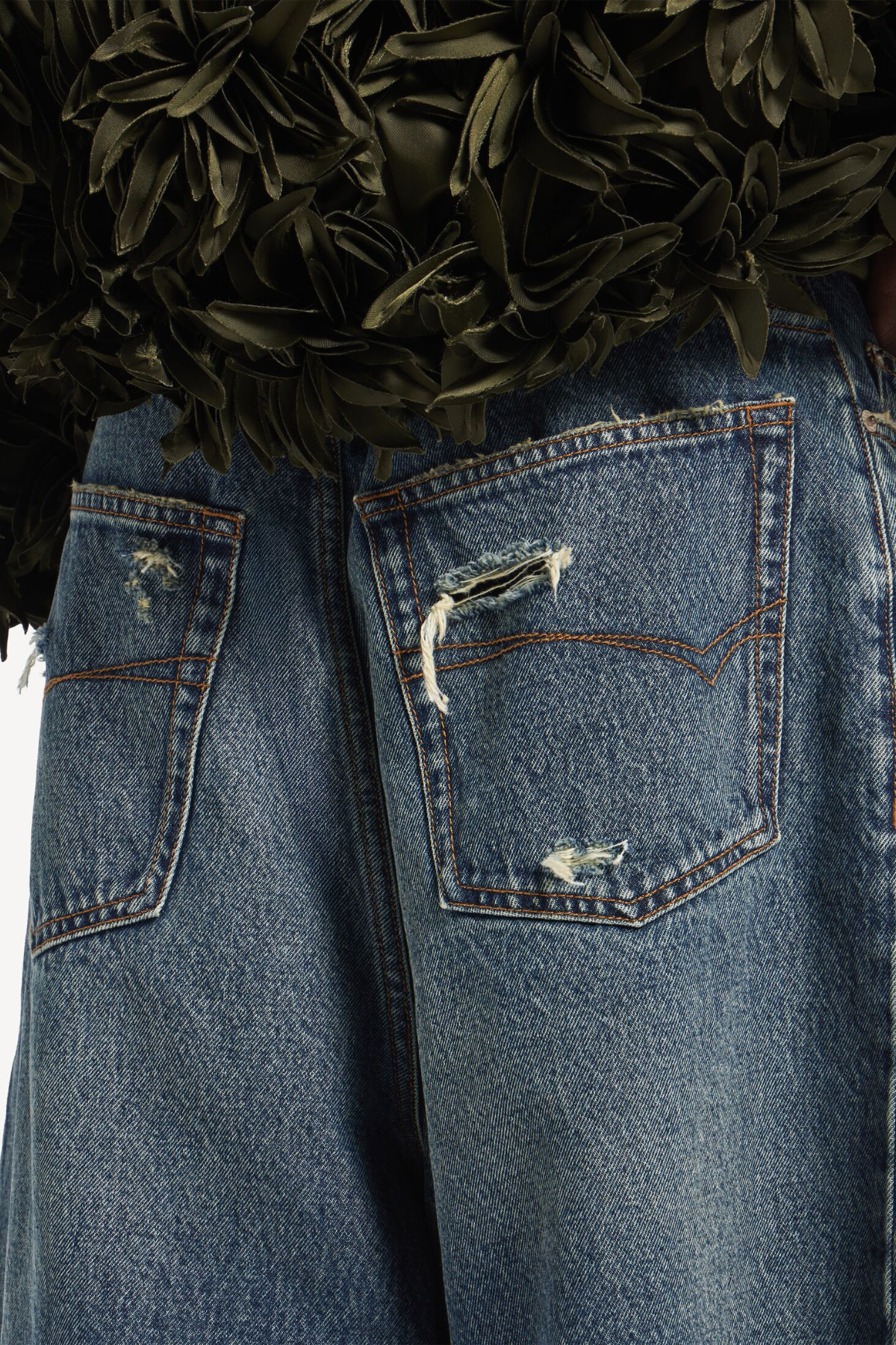 Twyla Folded Denim Shorts