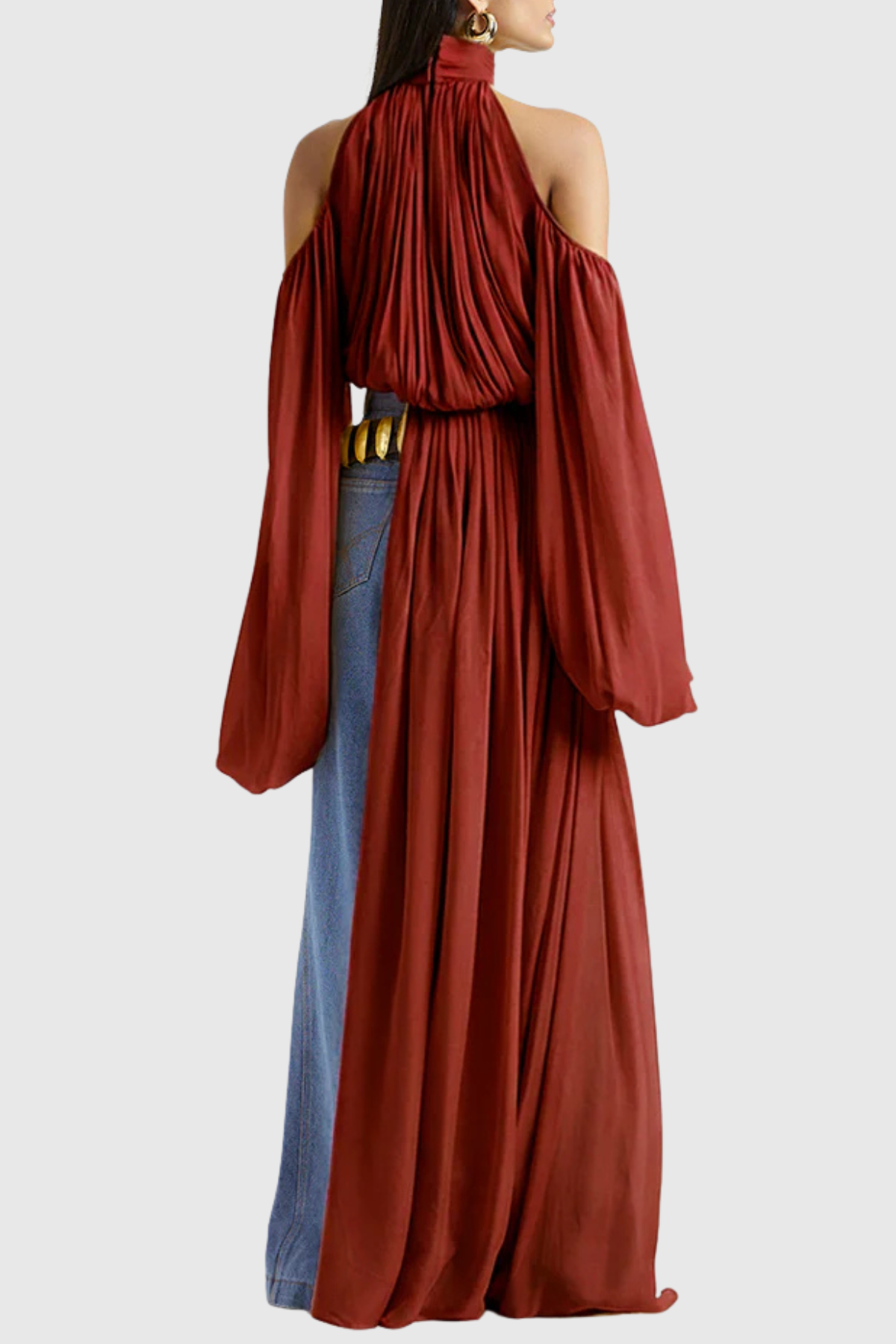 Wildera Draped Top - Wine