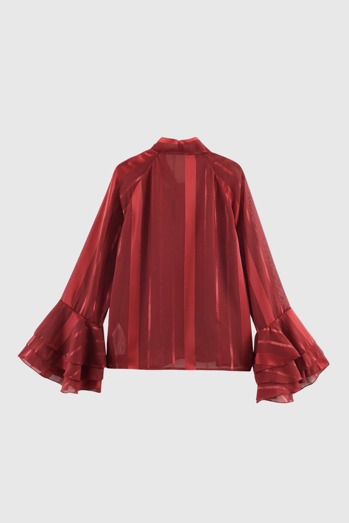 Zerah Stripe Ruffle Shirt