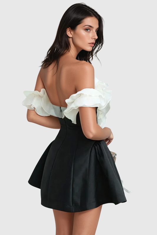 Ziaya Floral Off Shoulder Mini Dress