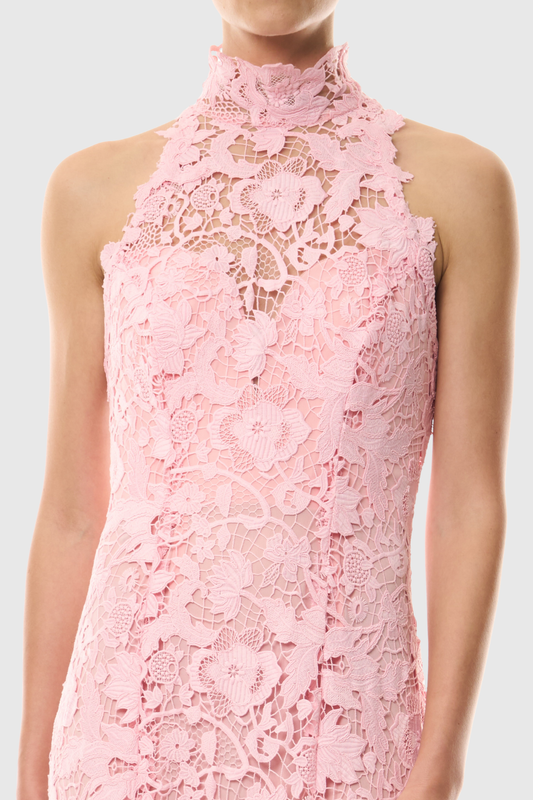 Zivasa Sleeveless Floral Lace Maxi Dress