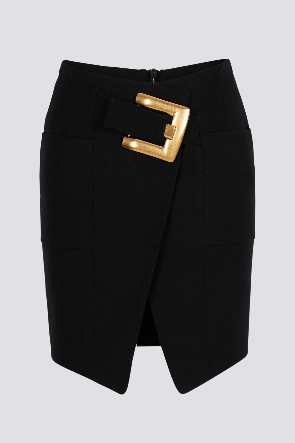 Zuko Gold Belted Mini Skirt - Black