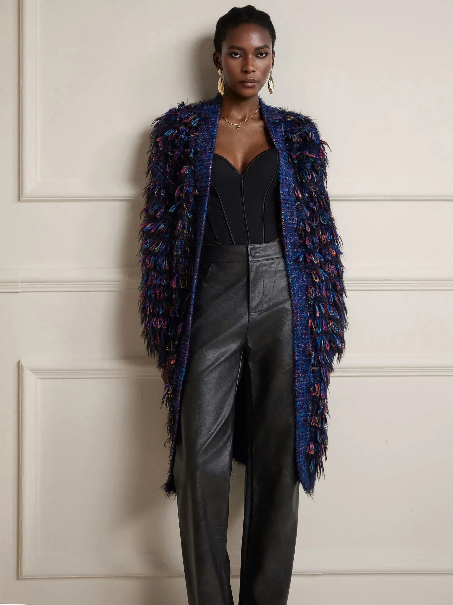 Colorful Tassel Sweater Coat