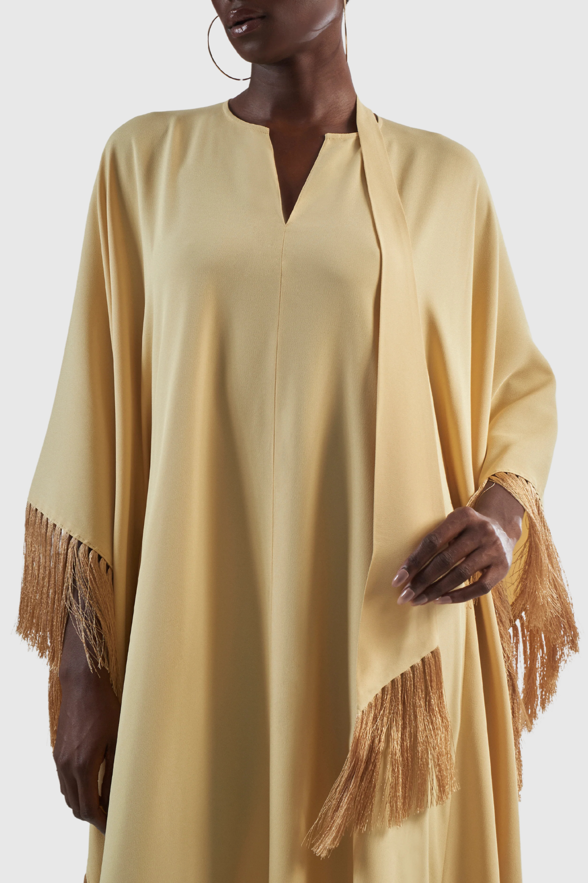 Kellyane Tassel Trims Maxi Dress