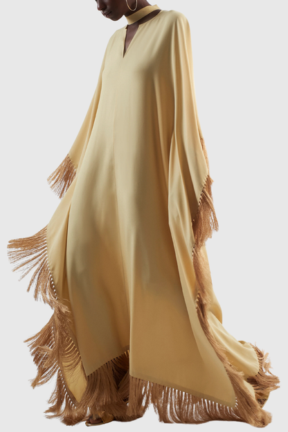 Kellyane Tassel Trims Maxi Dress