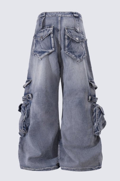 Elysia Cargo Jeans - Blue