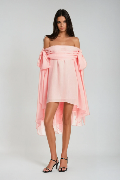 Bejama Off Shoulder Mini Dress & Shorts Set