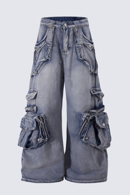 Elysia Cargo Jeans - Blue
