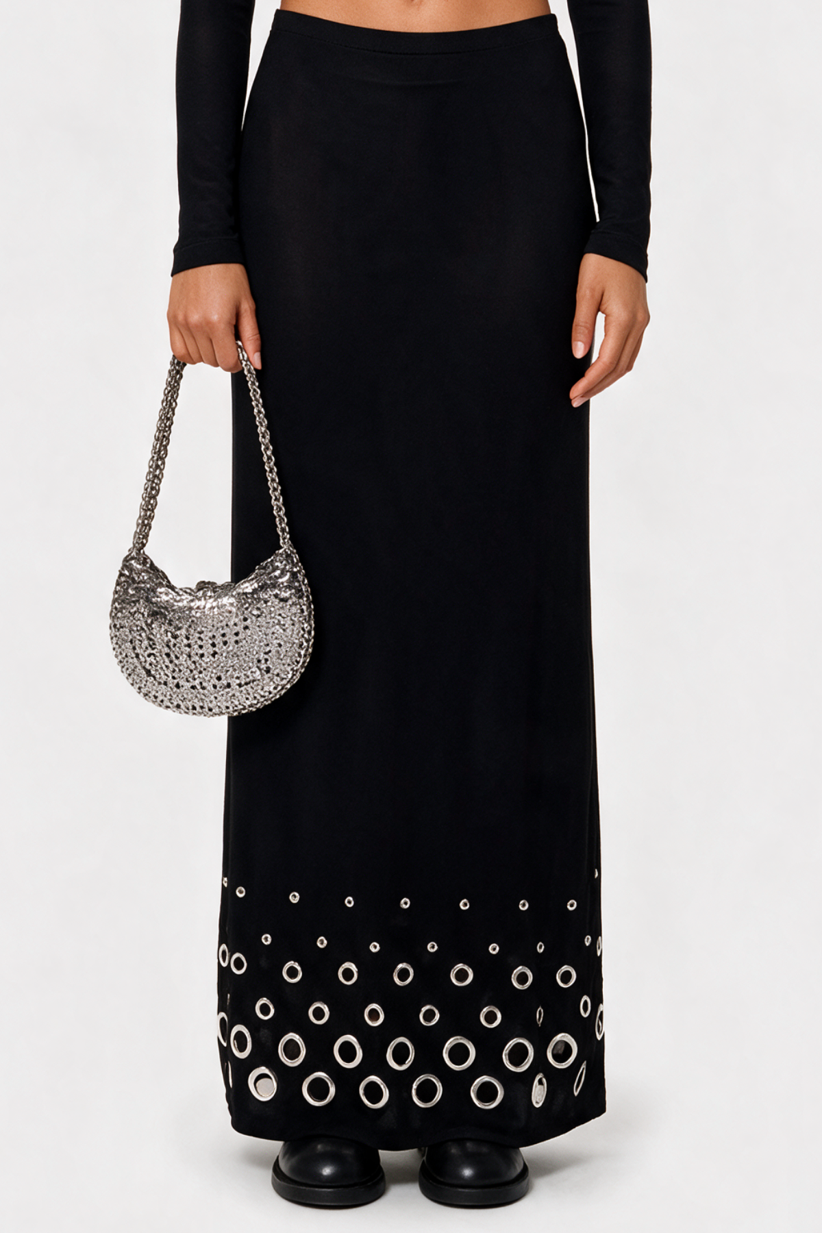 Aalto Metal Eyelets Top & Maxi Skirt Set