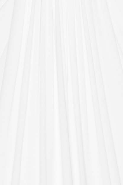 Aamua Sleeveless Ruched Metal Maxi Dress - White