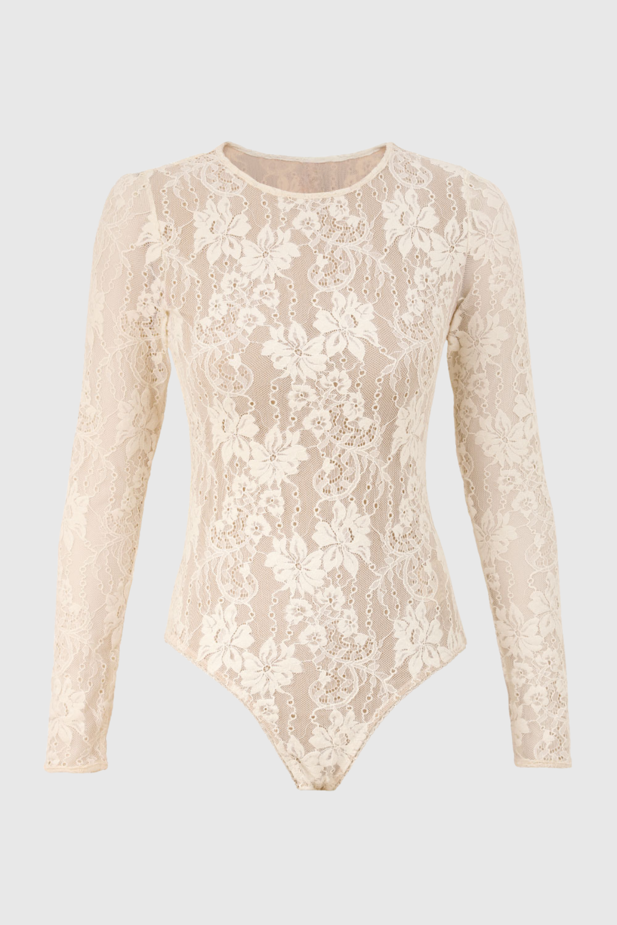Abdala Lace Bodysuit - Beige
