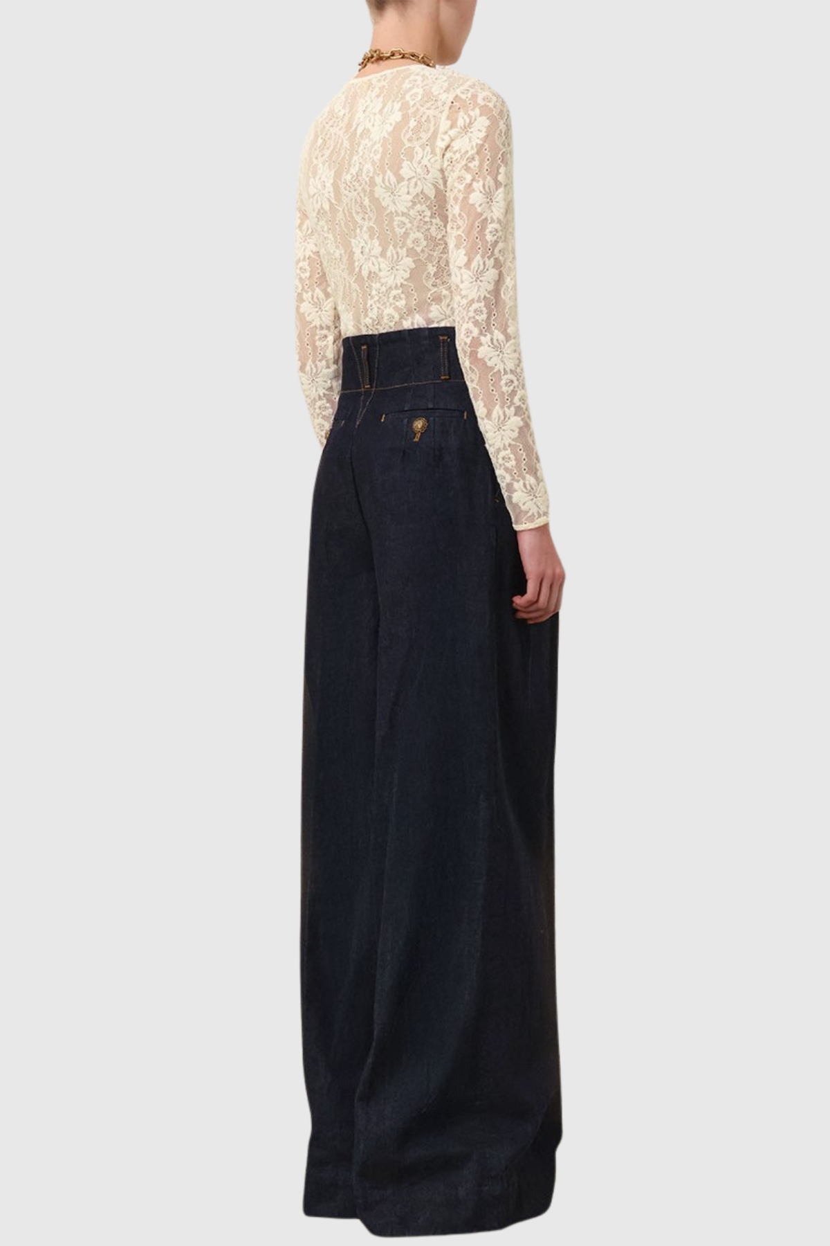 Abdala Lace Bodysuit - Beige