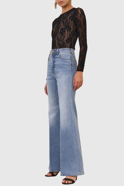 Abdala Lace Bodysuit - Black