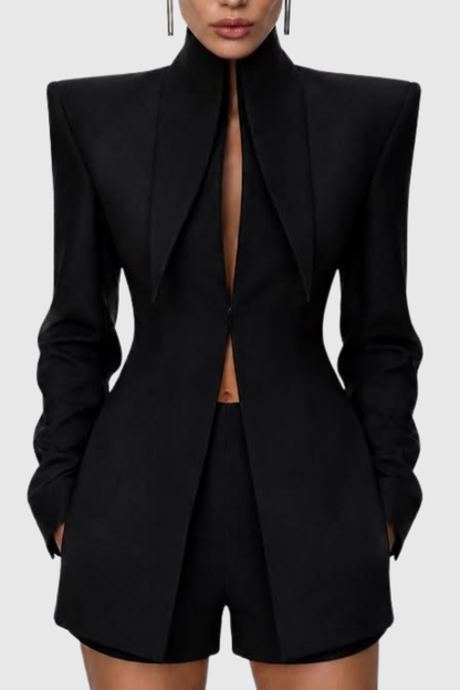 Abrazs Cutout Jacket - Black